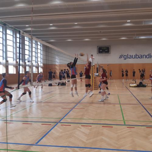 Volleyball Oberstufe: Landesmeister & Vize-Landesmeisterinnen Okt 2022g