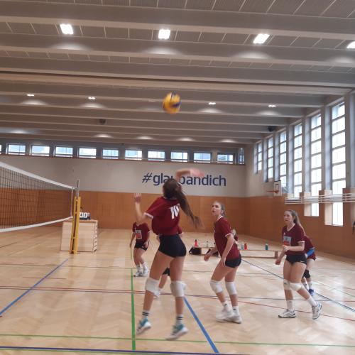 Volleyball Oberstufe: Landesmeister & Vize-Landesmeisterinnen Okt 2022i