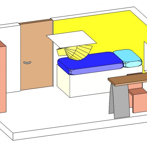Abschlussprojekt der 4EM Geometrisch Zeichnen:  Räume und Gebäude, GAM 4
