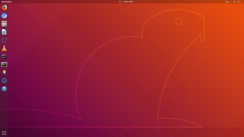 Linux Startbildschirm
