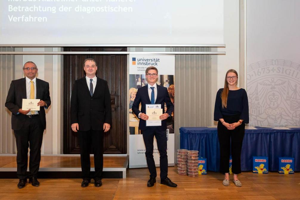 Bestplatzierung beim Hans-Riegel-Fachpreis – das 2. Mal in Folge!, Simon Reimeir Preisverleihung