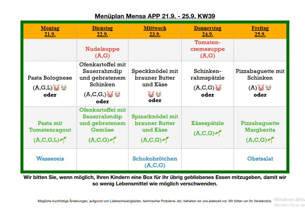 Mensa KW39