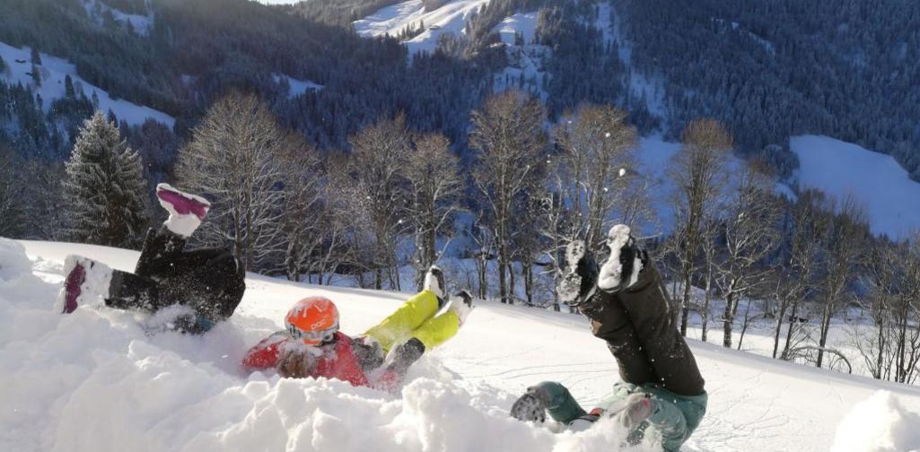 Schilager der 2c in Söll