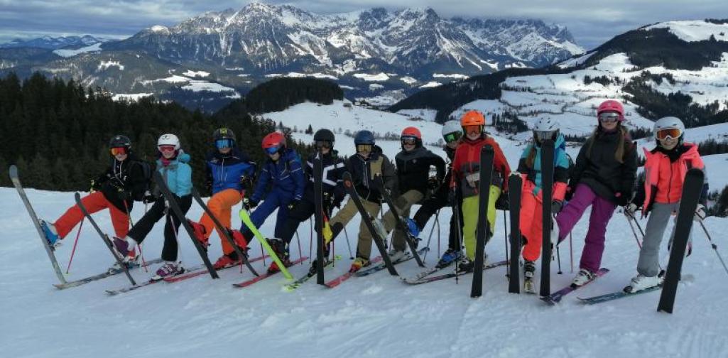 Schilager der 2c in Söll